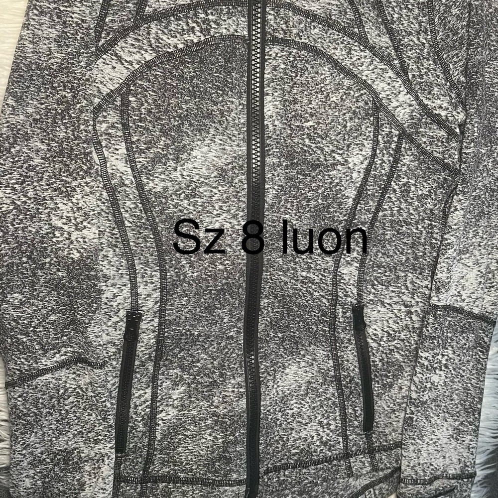 Lululemon Athletica Black and White Utility Jacket with Tailored Fit